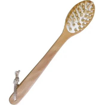 Horavia Masážní kartáč oboustranný s rukojetí 42 cm