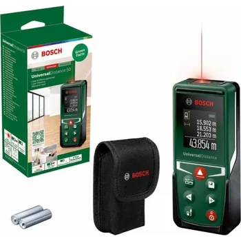 Měřící laser BOSCH UniversalDistance 50 0603672801 + 2x baterie LR03 + brašna