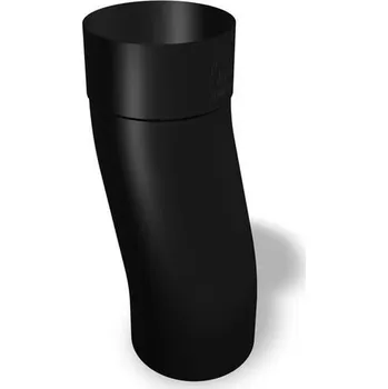 okap Prefa ALU soklové koleno100 mm / P.10 černá