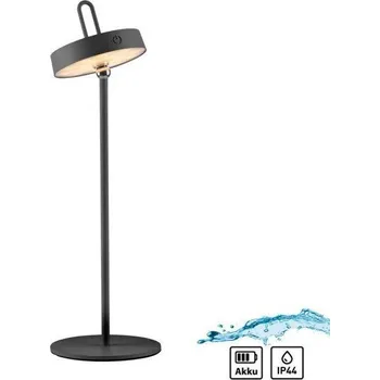 Venkovní osvětlení JUSTLIGHT AMAG LED stolní lampa černá na baterie dotykový stmívač ochrana proti stříkající vodě USB 2700K - JUST LIGHT LD 19310-18