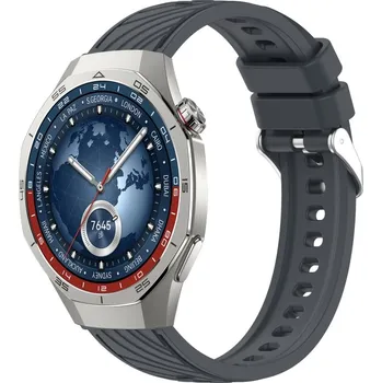 Příslušenství k chytrým hodinkám eses Vzorovaný silikonový řemínek - Šedý, 22 mm