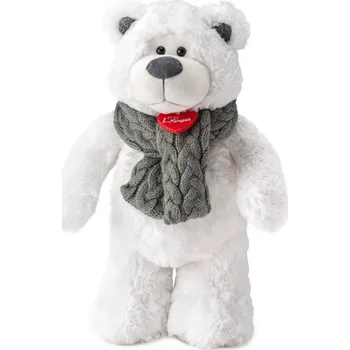 plyšák LUMPIN PLYŠ Lední medvěd Icy 38cm velký se šálou *PLYŠOVÉ HRAČKY* | 852061
