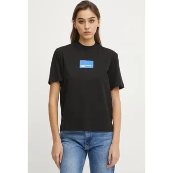 Bavlněné tričko Karl Lagerfeld Jeans černá barva, A1W17006 99X, vel. XS