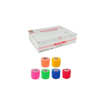 Samofixační bandáž Copoly 7,5 x 450 cm, Mix bright ( 12 ks)