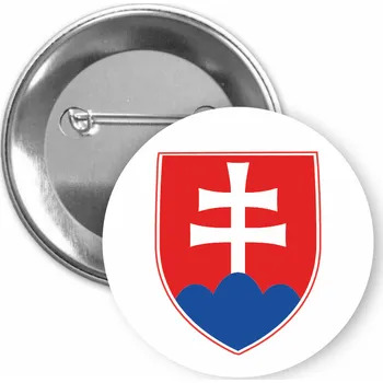 ON-DESIGN Placka se státním znakem SLOVENSKA 50 mm Typ buttonu: špendlík