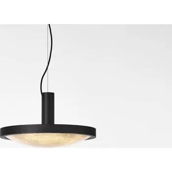 BROKIS Závěsné svítidlo CONVEX M triplex opál BROKISGLASS / matná / černý komaxit se strukturou / textil.kabel - BROKIS BRO PC01274_001