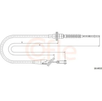 Spojkové lanko Tažné lanko, ovládání spojky COFLE CFE18.6022