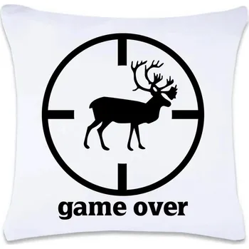 Dekorativní polštářek DOBRÝ TRIKO Polštář s potiskem 40 x 40 cm Game over Oboustranný tisk: NE