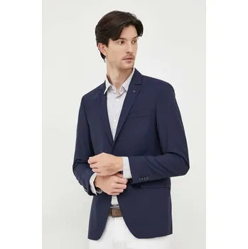 Dámské sako Vlněné sako Karl Lagerfeld tmavomodrá barva 500099.155200 59X, vel. 56