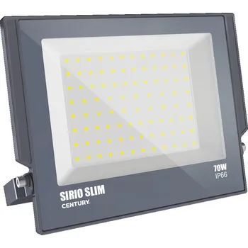 Venkovní osvětlení CENTURY LED reflektor SIRIO SLIM 70W 6000K 110d 230x270x28mm IP66 IK08 - CENTURY CEN SRS-709560