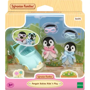 Figurka Sylvanian Families 5695 Tučňáci dvojčata s autíčkem