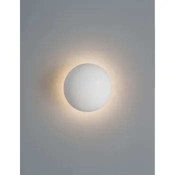 Nástěnné svítidlo NOVALUCE Nástěnné svítidlo NETUNE bílá sádra a bílý hliník LED 6W 220-240V 3000K IP20 - NOVA LUCE NV 9831050