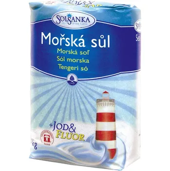 Přisada na vaření a pečení Solsanka Solsanka® Mořská sůl + jod & fluor (1kg)