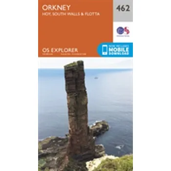 Encyklopedie Orkney - Hoy, South Walls and Flotta - Ordnance Survey [EN] (2015, Skládaná mapa, Ordnance Survey)