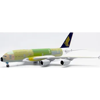 Plastikový model JC Wings - Airbus A380-841, Singapore Airlines, Bare Metal, Singapur, 1/200
