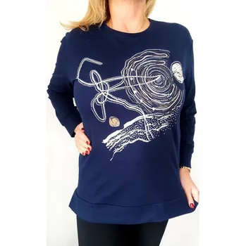 Dámské tričko Turecko Dámské mikinové triko ROSA L/XL, barva modrá