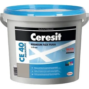 Spárovací hmota Hmota spárovací Ceresit CE 40 Aquastatic barva cementgrey – 5 kg