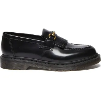Dámské mokasíny Kožené mokasíny Dr. Martens Adrian Snaffle černá barva, na plochém podpatku, DM32102001 99X, EUR 36