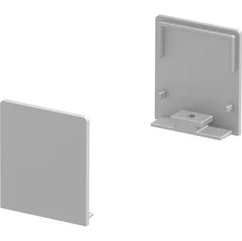 Příslušenství pro svítidlo SLV - BIG WHITE Koncové kryty na GRAZIA 20 profil k montáži na stěnu plochý 2 kusy vysoké provedení hliník - BIG WHITE (SLV) LA 1000562