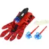 Dětská zbraň Mamido L-17224 Střílející rukavice s pavučinou Spider-Man se 3 šipkami červená