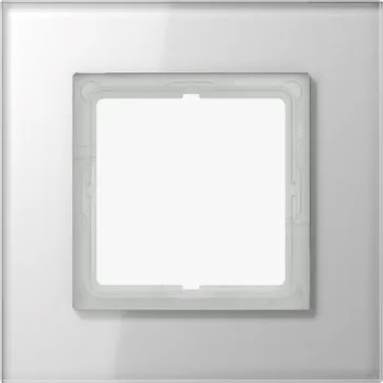 Příslušenství pro svítidlo JUNG Rámeček sklo alpská bílá LSP 981 GL WW - JUNG JU LSP981GLWW