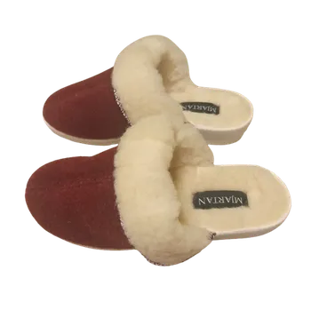 Dámské pantofle Zateplené dámské pantofle Barva: vínové, Velikost: 36