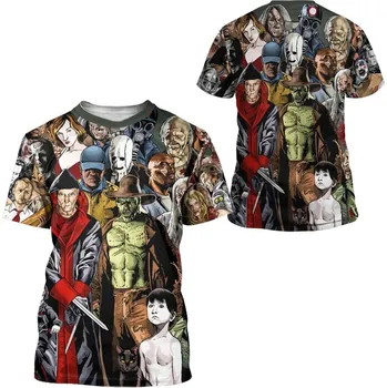 Dámské tričko Tričko s potiskem 3D Horror Movie CS490 Velikost: 7XL, Barva (Varianta): tričko 5