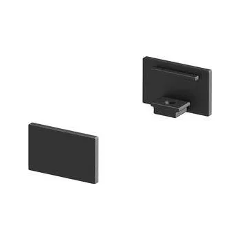 Příslušenství pro svítidlo SLV - BIG WHITE Koncové kryty na GRAZIA 10 profil k montáži na stěnu plochý 2 kusy ploché provedení černé - BIG WHITE (SLV) LA 1000477