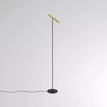 Stojací lampa Molto Luce Minimalistická stojací lampa ke čtení Meyjo F Barva: Černá / Zlatá 222-00052 Minimalistická stojací lampa ke čtení Meyjo F