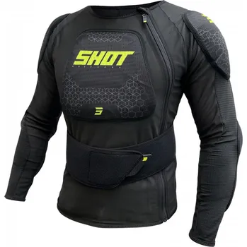 Motocyklový chránič hrudi a pátěře Dětský chránič těla Shot Airlight černo-fluo žlutý S