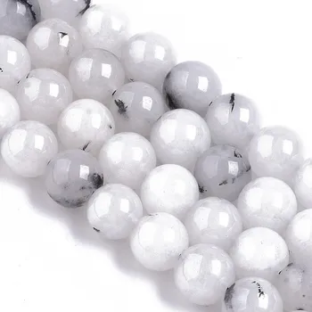 Korálek Křemen v barvě Nefritu č.77 (8mm)