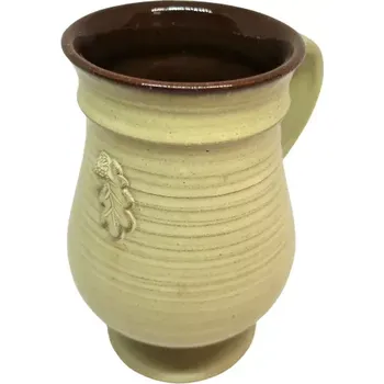 Světlý keramický džbánek (Keramický půllitr)