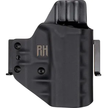 Příslušenství pro sportovní střelbu RH Holsters FROGY - Glock 43/43X Silver Slide - vnější kydexové pouzdro - poloviční sweatguard - černá Pouzdro je pro: Pravák