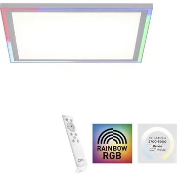 JUSTLIGHT EDGING LED stropní svítidlo 40x40, bílá, ploché Rainbow RGB, dálkový ovladač RGB+2700-6000K - LEUCHTEN DIREKT / JUST LIGHT LD 14900-16