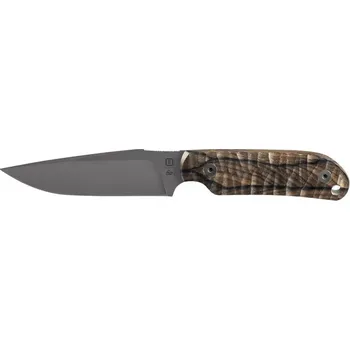Multifunkční nůž Nůž TB OUTDOOR Commandeur All Purpose Knife Ziricote Wood Handle Barva: černá/hnědá
