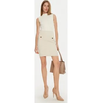 Dámská sukně Marciano Guess Pouzdrová sukně Hermione 4BGD01 5661Z Béžová Slim Fit XL