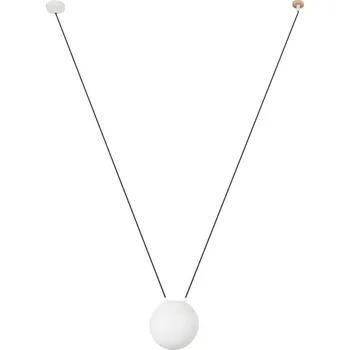 Svítidlo FARO MINE GLASS SPACE závěsné svítidlo, bílá, 1L - FARO FARO 28375-1L