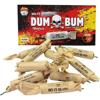 Zábavní pyrotechnika Petardy DUMBUM Big F2 Silver 10ks