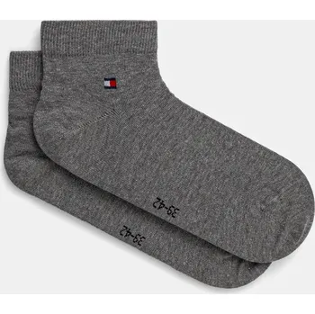 Pánské ponožky Ponožky Tommy Hilfiger 2-pack pánské, šedá barva, 342025001 90X, vel. 43/46
