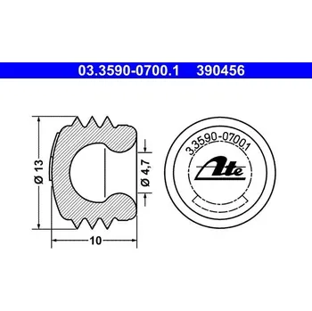 Auto-moto Uzavírací / ochranný kryt ATE 03.3590-0700.1