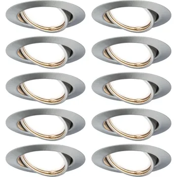 Svítidlo PAULMANN Vestavné svítidlo LED Base kruhové max. 10x10W GU10 kov kartáčovaný - PAULMANN P 93399