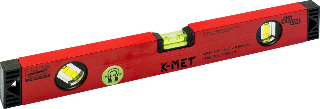 Vodováha zednická s magnetem K-MET 600 mm (5018-1)