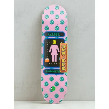 Skateboard Girl Skateboard Bannerot Pac Man (pink) 8.25