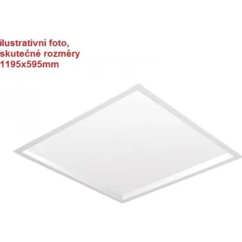 Bodové svítidlo KOHLLIGHTING LED panel ELITE bílý LED 72W 3000K 1195x595mm mikroprisma DALI hranaté - KOHL-Lighting KHL K50505.W.MP.3K.DA