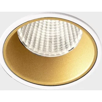 Koupelnové svítidlo KOHLLIGHTING VERSUS zapuštěné svítidlo s rámečkem bílá-zlatá 5 W 3000K nestmívatelné - KOHL-Lighting KHL K51100.01.RF.WH-GC.38.ST.8.30