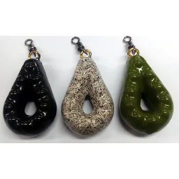 Olovo - Olověná zátěž KORDA s obratlíkem barvené 60g