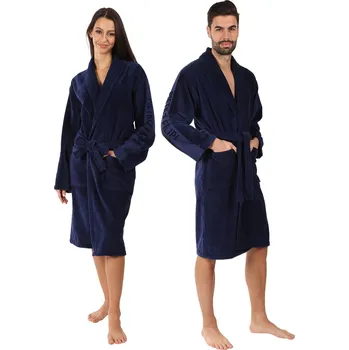 Pánský župan Župan Pietro Filipi modrý (1Z001) XXL Možnost vrácení zboží ZDARMA do 120 dnů!