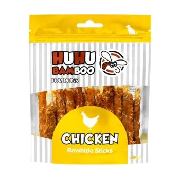 Pamlsek pro psa HUHU Dog kuřecí maso na BK tyčce 250g