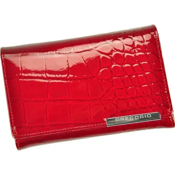 Červená kožená peněženka Gregorio BC112