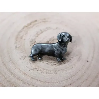 Odznak - jezevčík stříbrný (Myslivecká ozdoba)